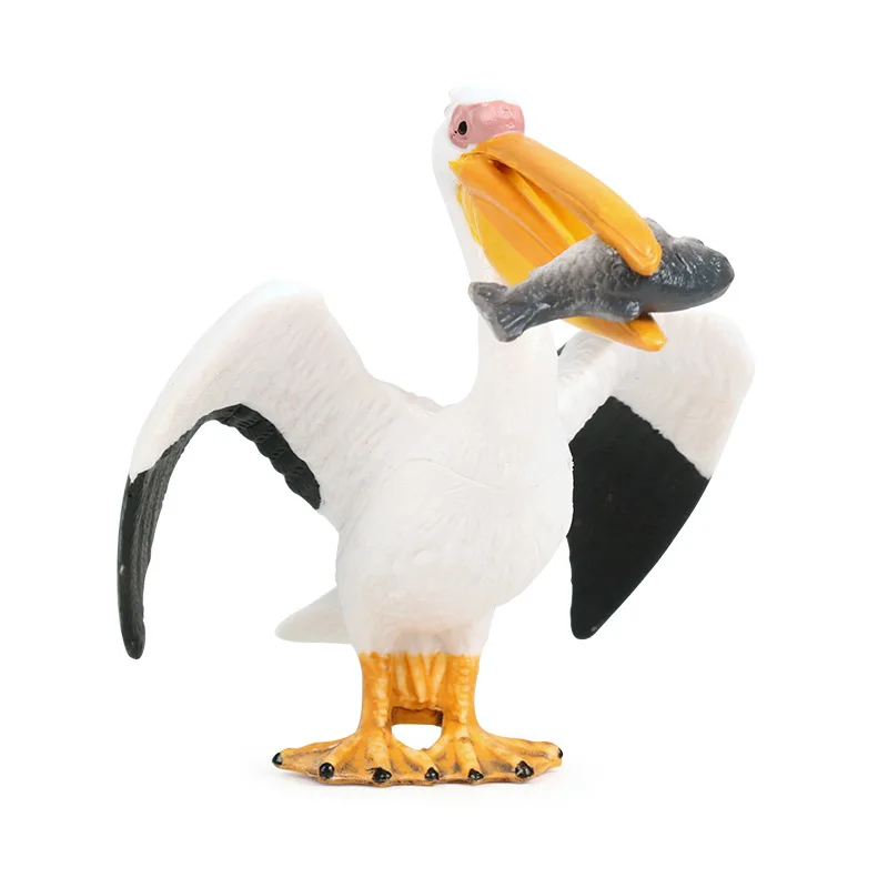 Children's solid static simulation of wild animals and birds model Birds holding fish Pelican plastic toys
Children's solid static simulation of wild animals and birds model Birds holding fish Pelican plastic toys