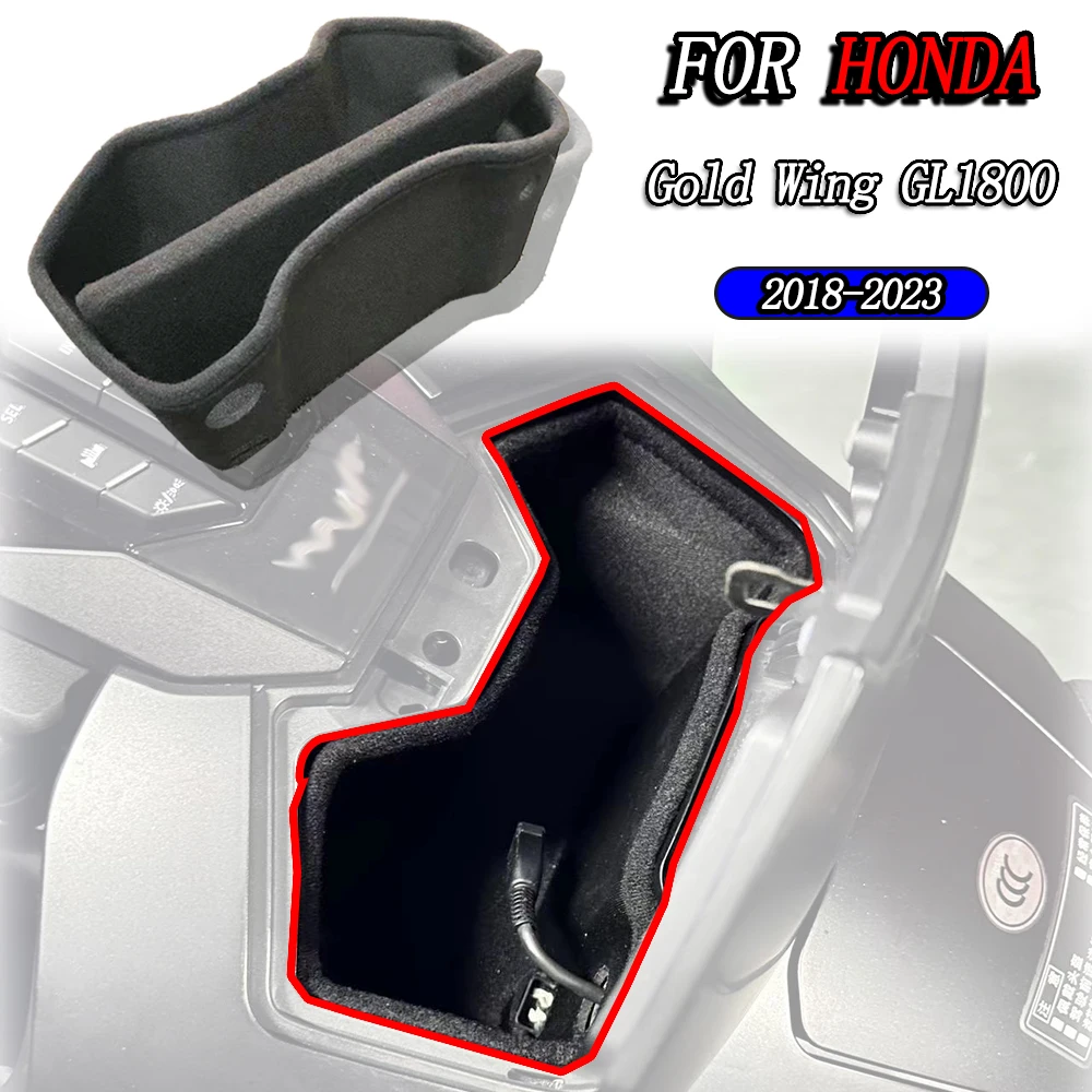 

Storage Box Console Box Lining Middle Box For Honda Gold Wing GL1800 GL1800B F6B Dct Tour 2018-2023 Black