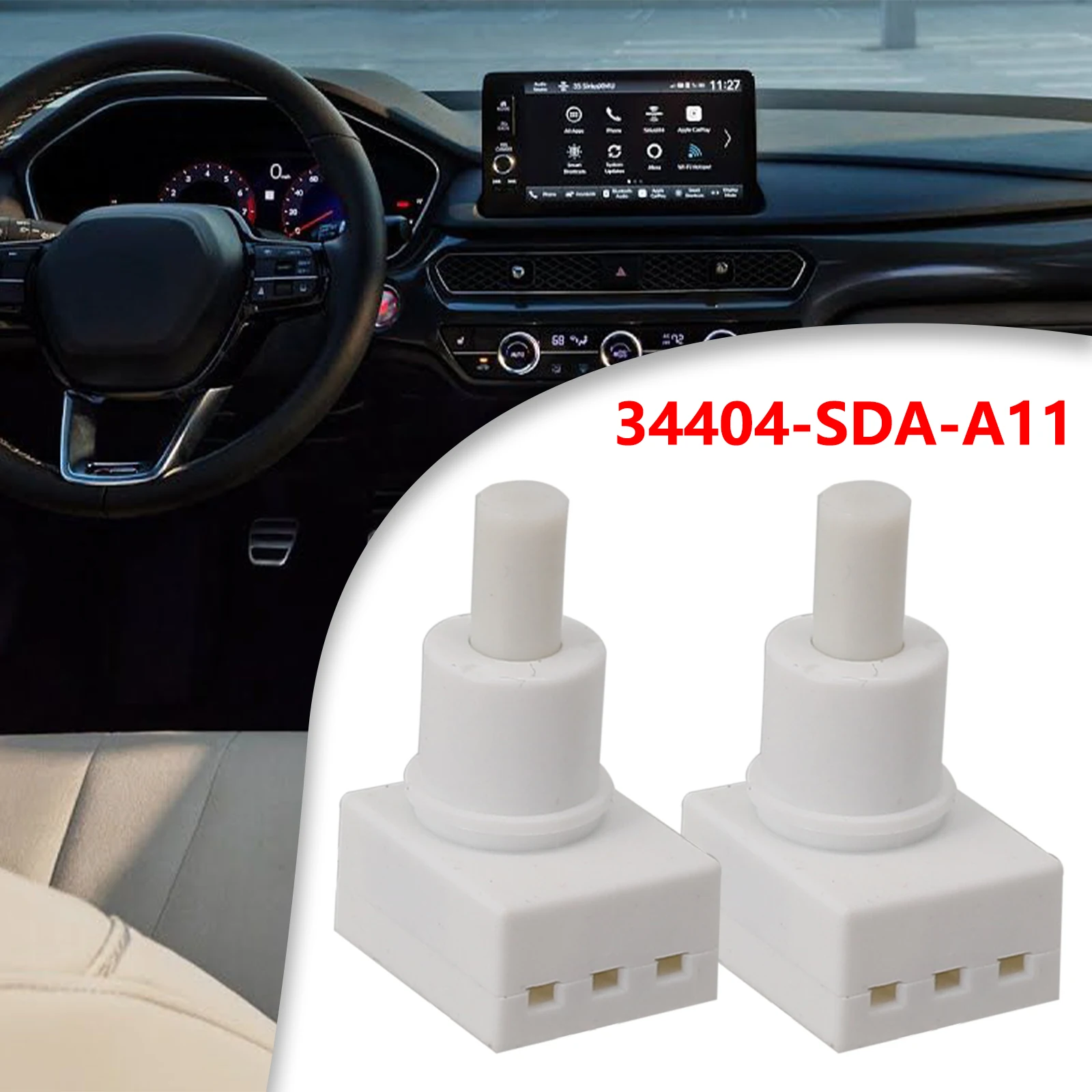 2pcs Car Reading Light Switch Indoor Ceiling Light Switch Lamp Holder 34404-SDA-A11 For HONDA For Acura Models Car Accessories
2pcs Car Reading Light Switch Indoor Ceiling Light Switch Lamp Holder 34404-SDA-A11 For HONDA For Acura Models Car Accessories