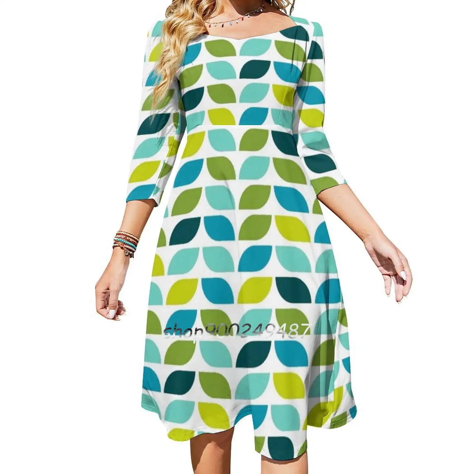 Geometric Pattern : Leaf : Spring Evening Party Dresses Midi Sexy Dress Female Sweet One Piece Dress Korean Geometry Pattern
Geometric Pattern : Leaf : Spring Evening Party Dresses Midi Sexy Dress Female Sweet One Piece Dress Korean Geometry Pattern