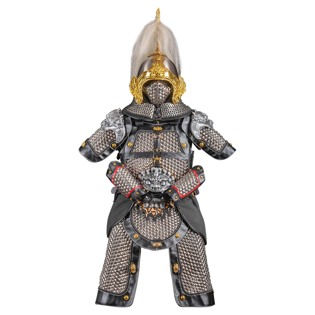 Ancient Chinese Tang&Song Chain Armor Outfit With Helmet Tactics Accessories (Silver/Average)
Ancient Chinese Tang&Song Chain Armor Outfit With Helmet Tactics Accessories (Silver/Average)