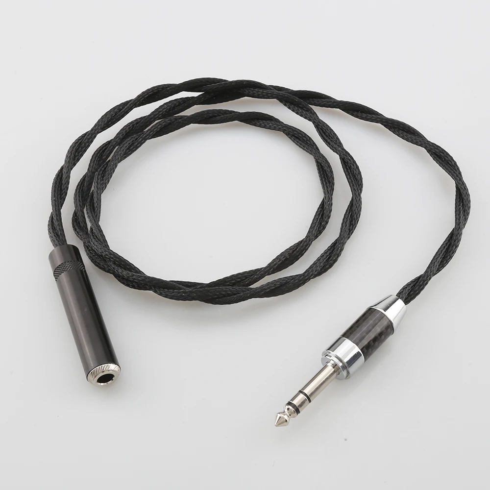 

Silver Plated 6.35mm 1/4" Stereo TRS Male to Female Professional Audio Extension Cable HIFI Cable