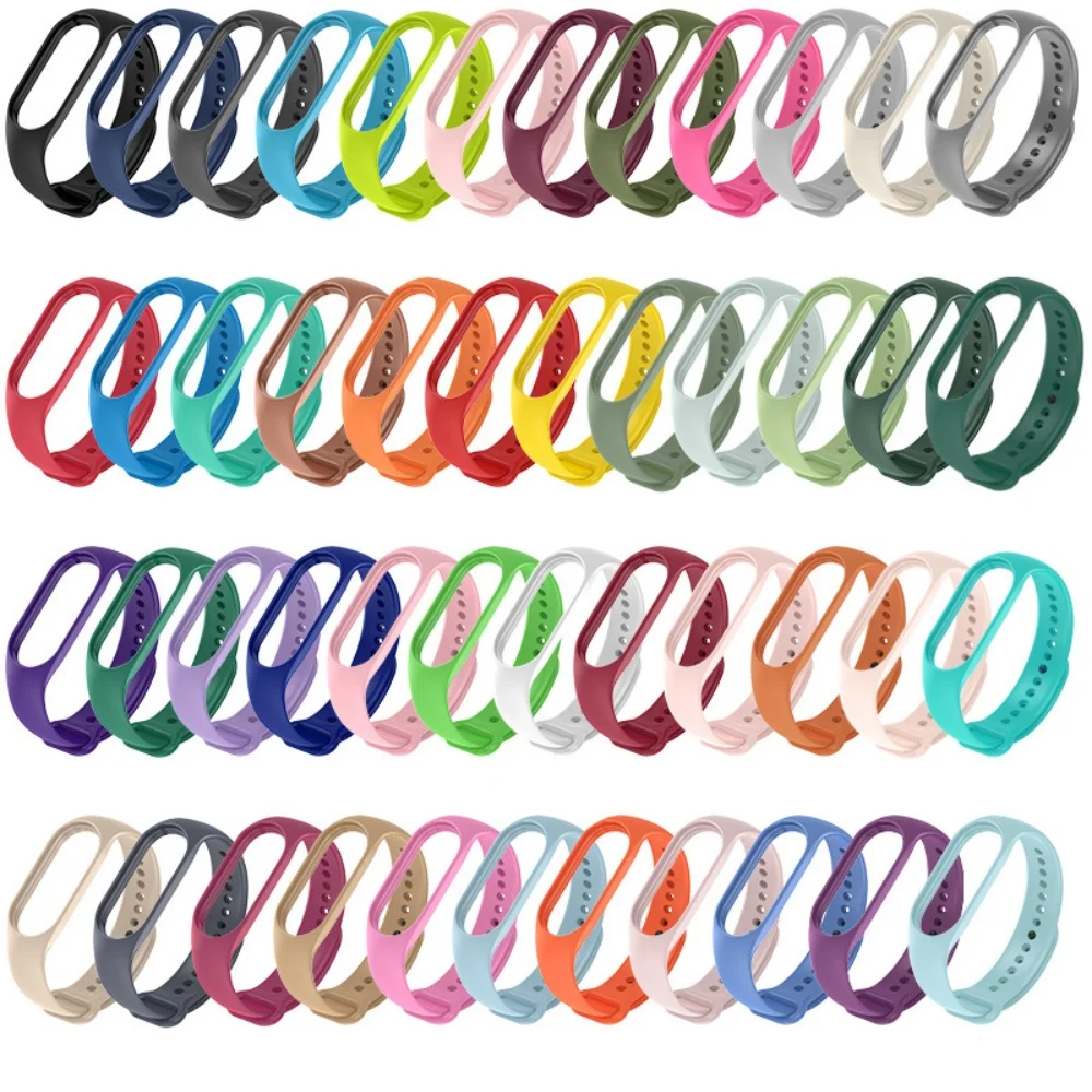 

Silicone Watchbands For Xiaomi Mi Band 7/6/5 starp Wristband Smartwatch Accessories Bracelet For xiaomi miband 4/3 Wrist Straps