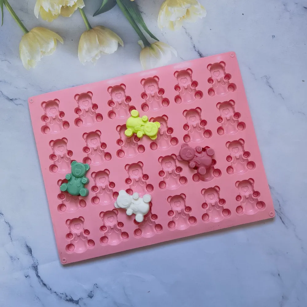 24 Grids Gummy Bear Mold Silicone Cute Bear Jelly Mould Candy Chocolate Fondant Moulds DIY Baking Decoration Tools
24 Grids Gummy Bear Mold Silicone Cute Bear Jelly Mould Candy Chocolate Fondant Moulds DIY Baking Decoration Tools