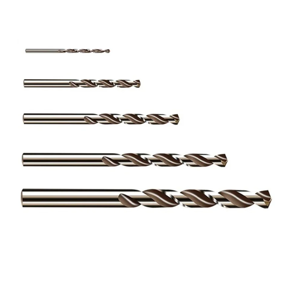Auger Drill Bit 1/2/3/4/5mm 5pcs HSS M35 Cobalt Heat Resistance Round Shank Drilling Cutter For Metal Drilling Cutter New
Auger Drill Bit 1/2/3/4/5mm 5pcs HSS M35 Cobalt Heat Resistance Round Shank Drilling Cutter For Metal Drilling Cutter New