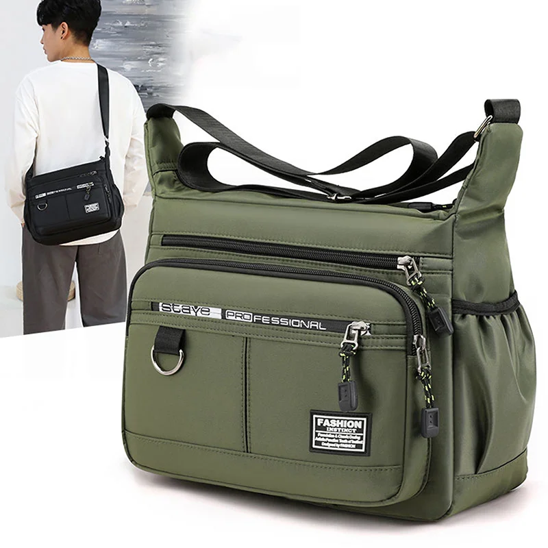 Men's Messenger Crossbody Shoulder Bags Men Small Sling Pack For Work Business Waterproof Oxford Packs Satchel Purse
Men's Messenger Crossbody Shoulder Bags Men Small Sling Pack For Work Business Waterproof Oxford Packs Satchel Purse