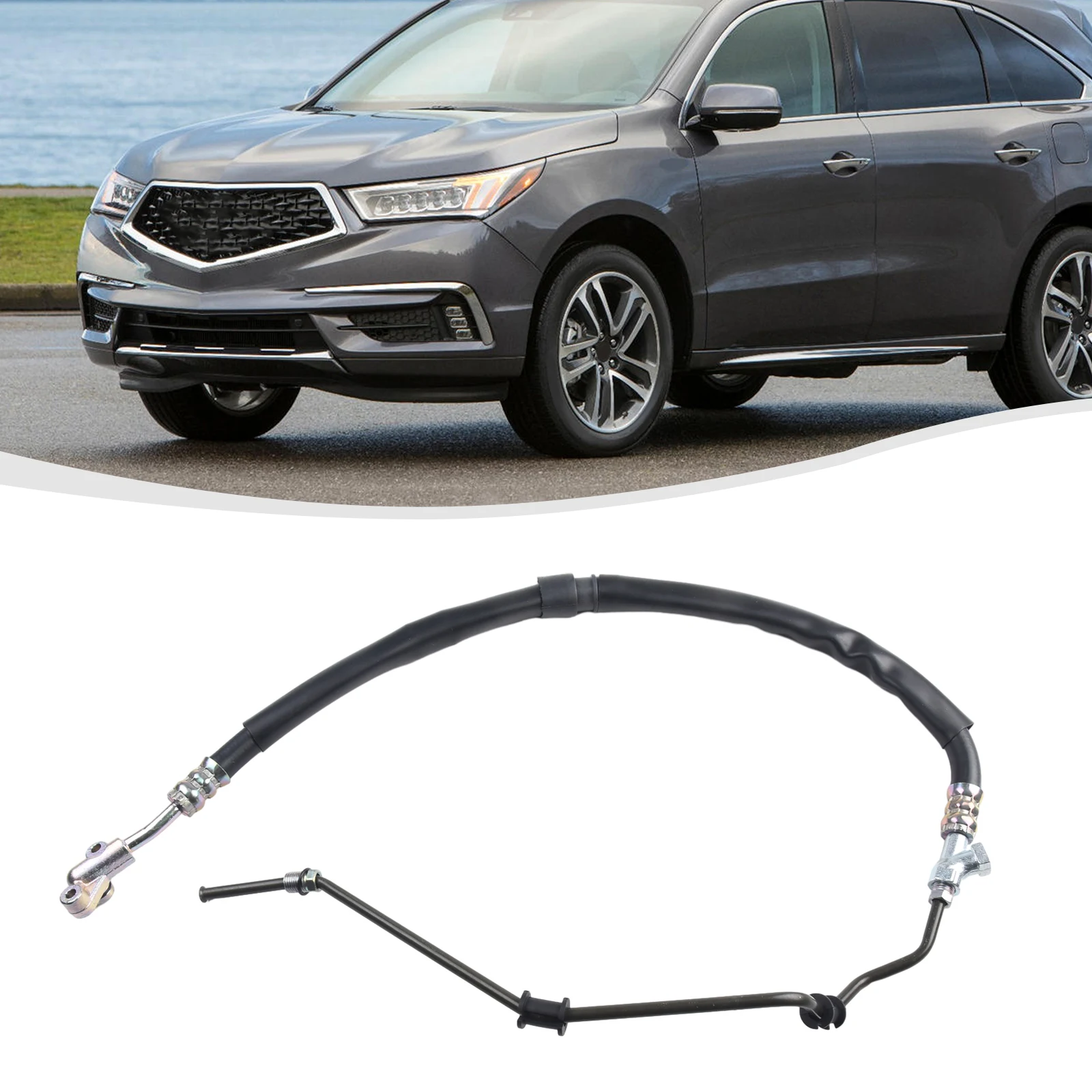 Шланг напорный гидроусилителя руля для Acura MDX, простой в установке, серебристый, совместимый с 2007 2009 V6 3 7L
Шланг напорный гидроусилителя руля для Acura MDX, простой в установке, серебристый, совместимый с 2007 2009 V6 3 7L