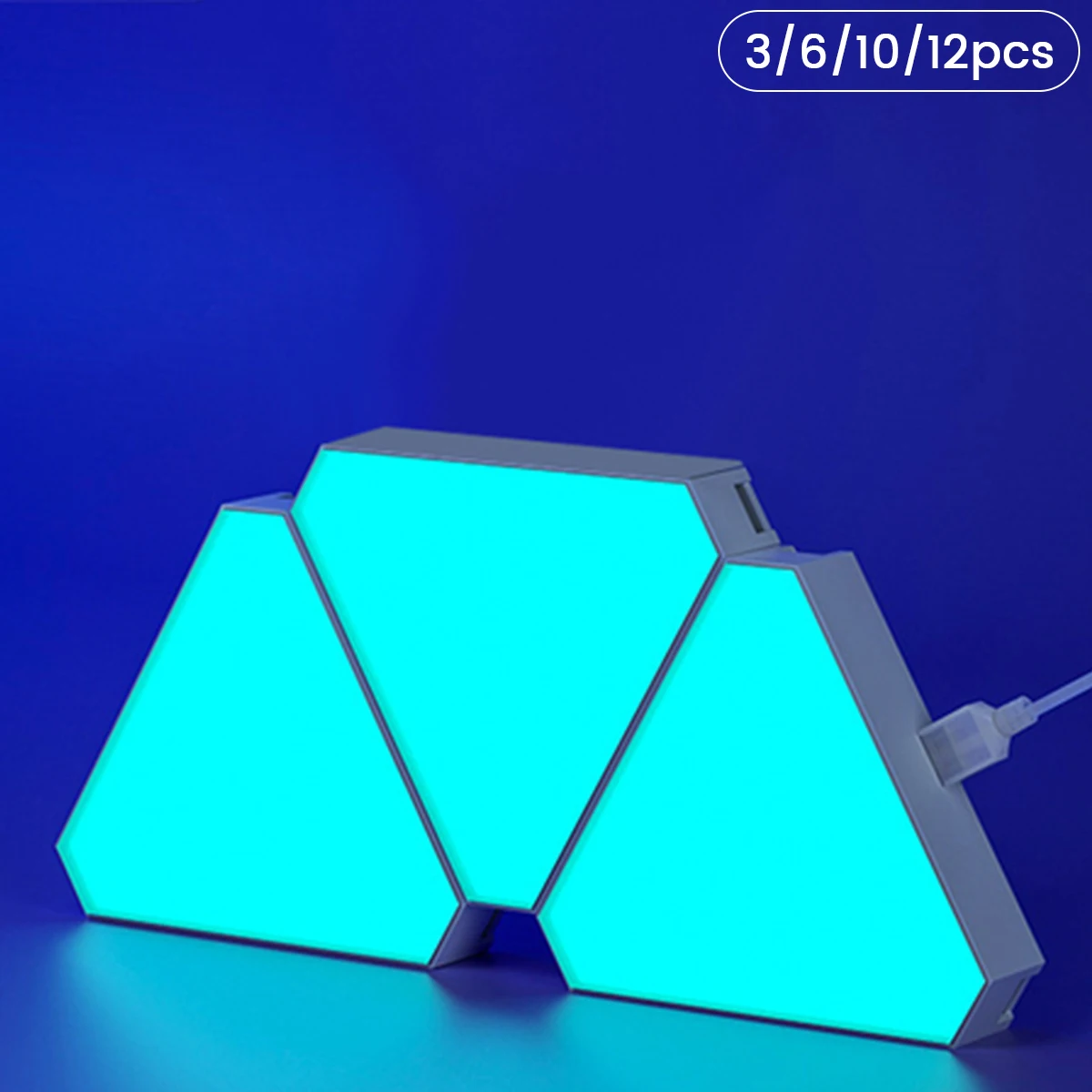 Triangle LED Light Panels Smart Music Rhythm Ambience Light RGB Triangle Splicing Wall Light Background for Wall Decor 2023 
Triangle LED Light Panels Smart Music Rhythm Ambience Light RGB Triangle Splicing Wall Light Background for Wall Decor 2023