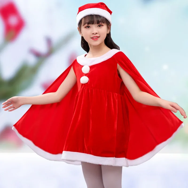 Popular Santa Claus Costume Kids Girl Clothing Set Children's New Year Clothing Set New Year Party Performance Dress Suit
Popular Santa Claus Costume Kids Girl Clothing Set Children's New Year Clothing Set New Year Party Performance Dress Suit
