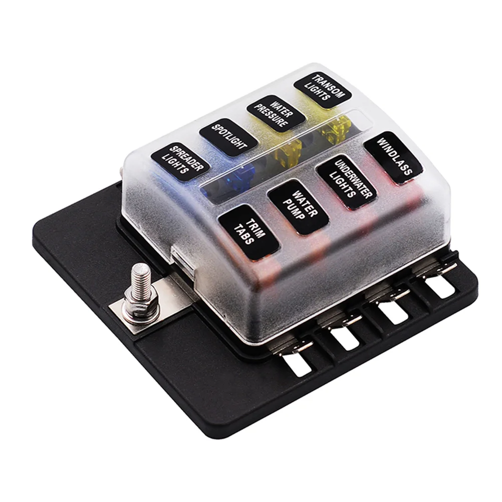of Car Fuse Box Holder into out 12-36V Screw Nut Terminal Screw Terminal Section A20
of Car Fuse Box Holder into out 12-36V Screw Nut Terminal Screw Terminal Section A20