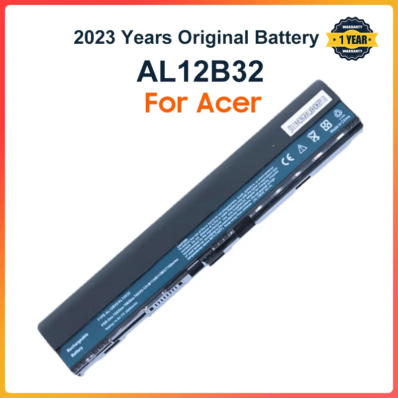 New AL12B32 Laptop Battery for Acer Aspire One 725 756 V5-171 B113 B113M AL12X32 AL12A31 AL12B31 AL12B32 2500mAh
New AL12B32 Laptop Battery for Acer Aspire One 725 756 V5-171 B113 B113M AL12X32 AL12A31 AL12B31 AL12B32 2500mAh