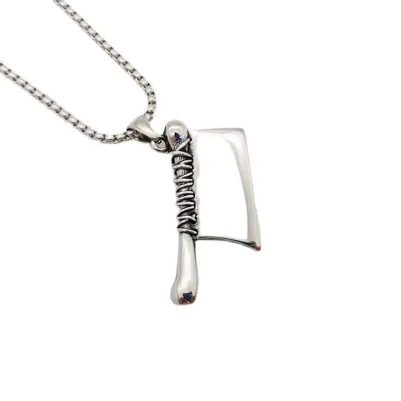 2021 Vintage 316 stainless steel Chinese Charactor Good & Evil knife pendant necklace Chinese elements knife necklace
2021 Vintage 316 stainless steel Chinese Charactor Good & Evil knife pendant necklace Chinese elements knife necklace