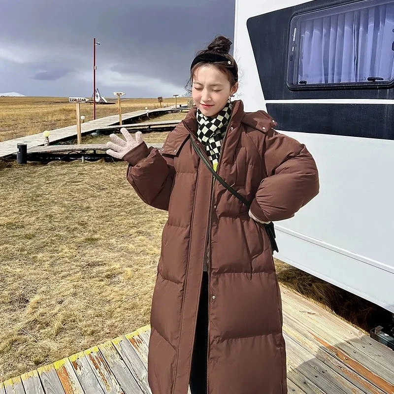 Korean Down Cotton-padded Jacket Women 2024 Winter Long Parkas Hooded Thicken Warm Female Snow Wear Coat Padded Loose Clothes
Korean Down Cotton-padded Jacket Women 2024 Winter Long Parkas Hooded Thicken Warm Female Snow Wear Coat Padded Loose Clothes