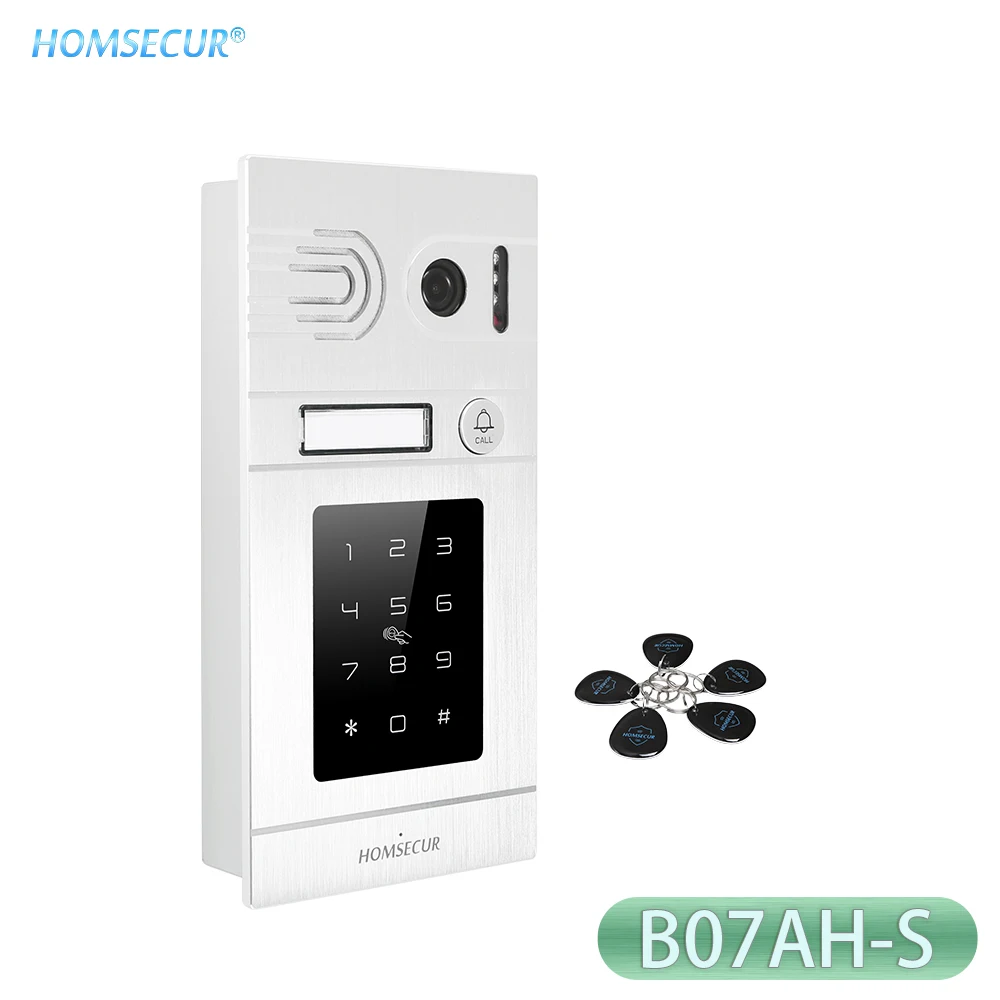 HOMSECUR Waterproof 4 Core Doorbell Camera with Password Keypad+5pcs IC Keyfob 1.3MP B07AH-S For HDK Series Video Doorphone Kit
HOMSECUR Waterproof 4 Core Doorbell Camera with Password Keypad+5pcs IC Keyfob 1.3MP B07AH-S For HDK Series Video Doorphone Kit