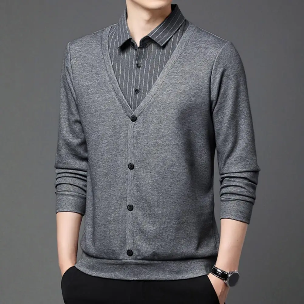 Classic Men Sweater Stylish Men's Lapel Sleeveless Cardigan Sweater Solid Color Striped Design Plus Size Options for Fall/winter
Classic Men Sweater Stylish Men's Lapel Sleeveless Cardigan Sweater Solid Color Striped Design Plus Size Options for Fall/winter
