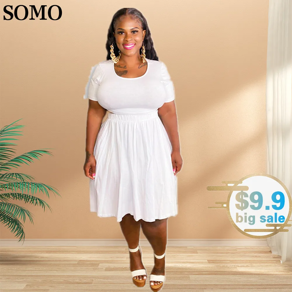 SOMO 2023 Summer Clothes for Woman Sexy Crop Top Outfits Solid Color Two Piece Plus Size Skirt and Tops Wholesale Dropshipping
SOMO 2023 Summer Clothes for Woman Sexy Crop Top Outfits Solid Color Two Piece Plus Size Skirt and Tops Wholesale Dropshipping