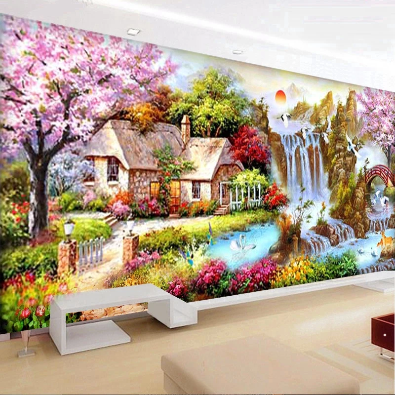 DIY full Diamond Embroidery,Round Diamond Dream home Living room decoration rhinestone beads Diamond painting
DIY full Diamond Embroidery,Round Diamond Dream home Living room decoration rhinestone beads Diamond painting