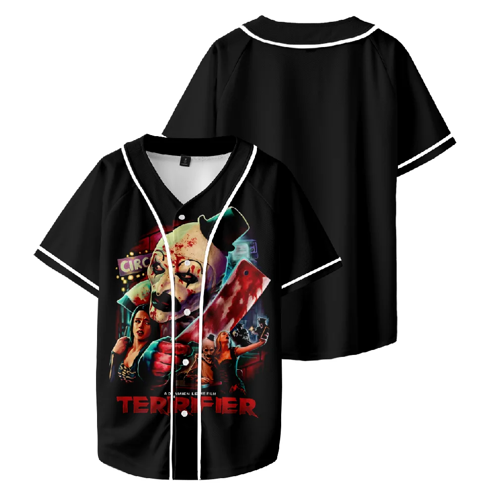 Terrifier Baseball T-shirt 3D Prints Unisex Short Sleeve Tee Casual Streetwear Women Men Clothes
Terrifier Baseball T-shirt 3D Prints Unisex Short Sleeve Tee Casual Streetwear Women Men Clothes
