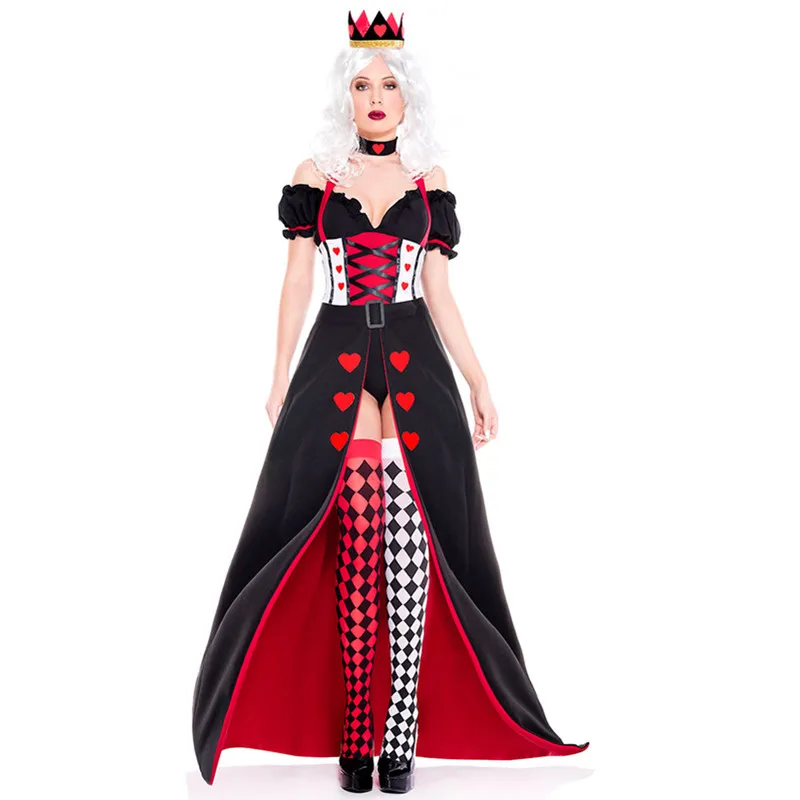 Sexy Queen of Hearts Dress Party DS Poker Queen and Princess cosplay Costume Halloween Costumes for Women
Sexy Queen of Hearts Dress Party DS Poker Queen and Princess cosplay Costume Halloween Costumes for Women