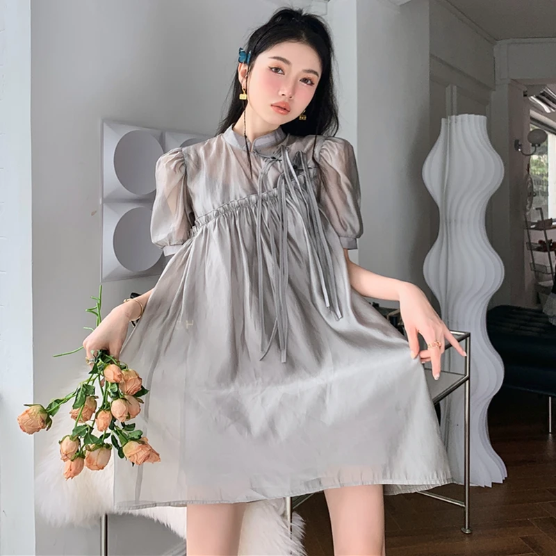 2023 New Dress Chinese Sweet Bubble Sleeve Mock Neck Fashion Versatile Slim Free Shipping
2023 New Dress Chinese Sweet Bubble Sleeve Mock Neck Fashion Versatile Slim Free Shipping