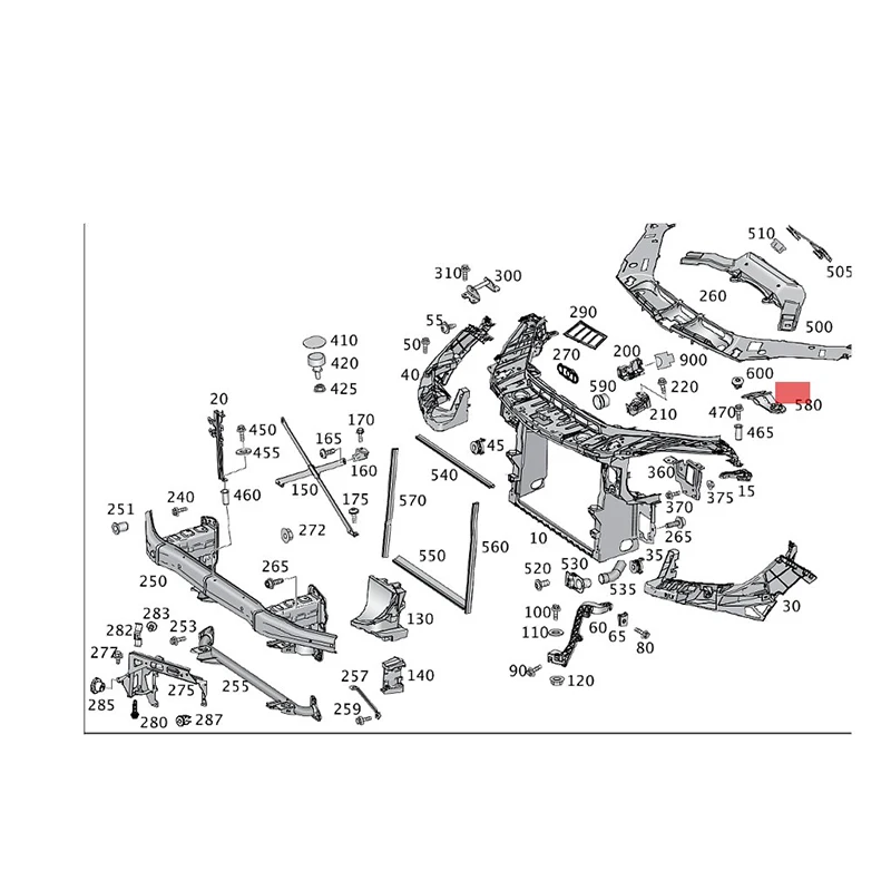 

me rc ed es be nz w166 003 ML /GL E 250 CD I/D 4MA TI C Bracket fixing bracket base