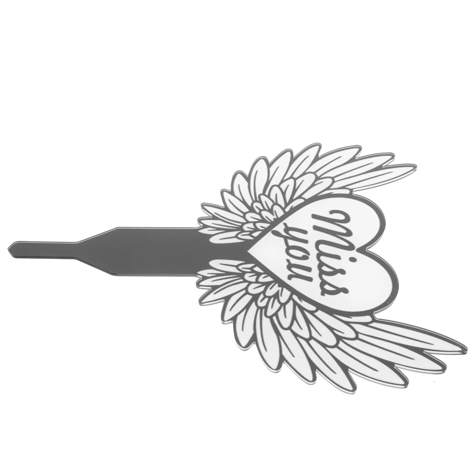 Cemetery Wing Memorial Sign Marker Acrylic Yard Stake Grave Marker For Deceased Relative
Cemetery Wing Memorial Sign Marker Acrylic Yard Stake Grave Marker For Deceased Relative