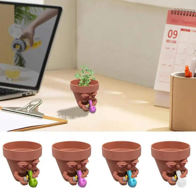 Garden Cactus Planter Ceramic Cactus Planter Garden Pots Holder Cartoon Smoking Man Decorative Pots For Indoor Outdoor Plants
Garden Cactus Planter Ceramic Cactus Planter Garden Pots Holder Cartoon Smoking Man Decorative Pots For Indoor Outdoor Plants