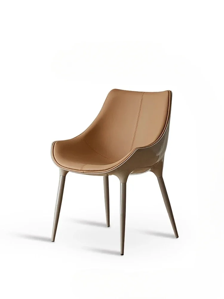 Leather Dining Chair Italian Style Light Luxury Minimalist Designer Cowhide Simple Restaurant Nordic Dining Table and Chair
Leather Dining Chair Italian Style Light Luxury Minimalist Designer Cowhide Simple Restaurant Nordic Dining Table and Chair