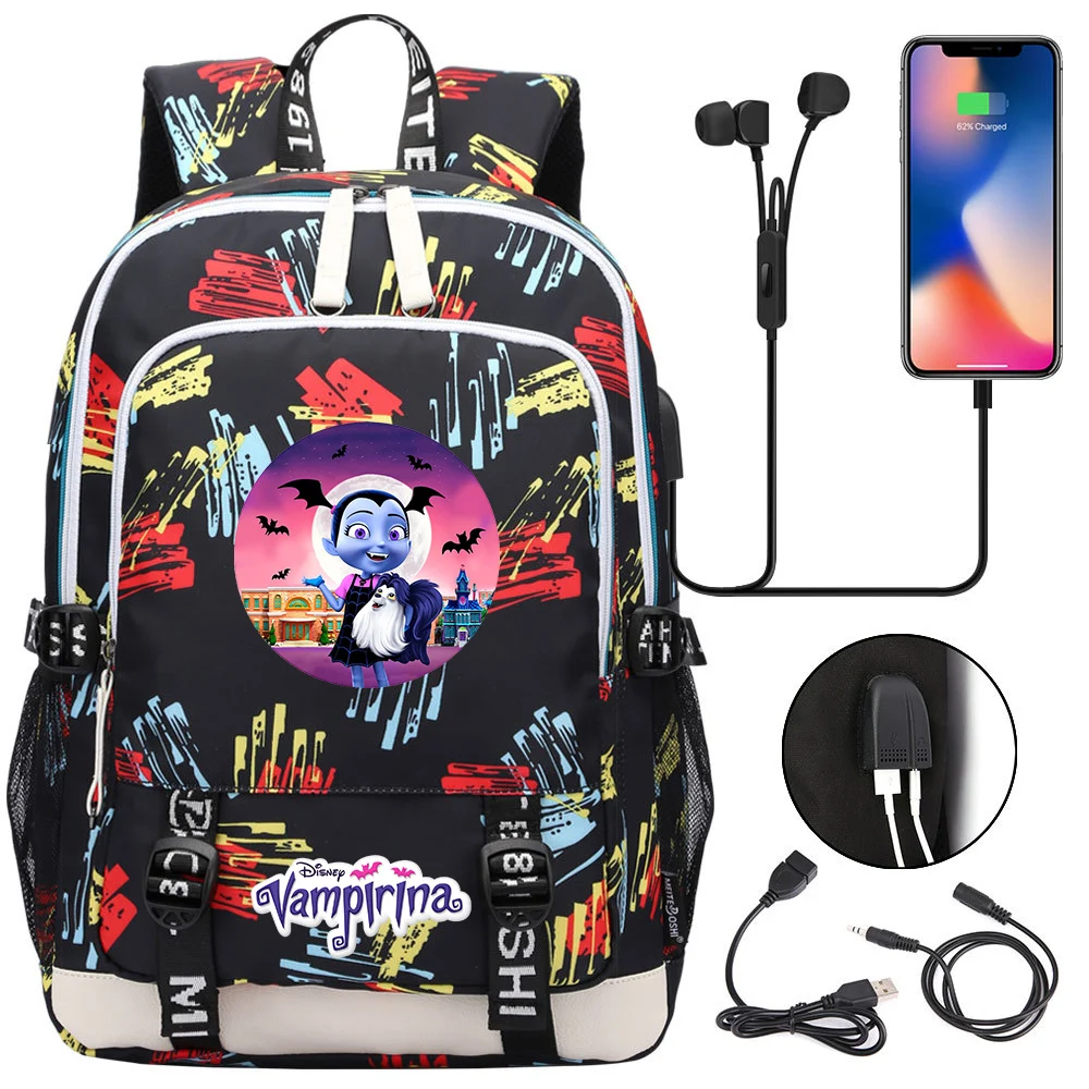 Disney Vampirina Backpacks Teenager USB Charging Laptop Backpack Women Men Rucksack Mochila Travel Bag
Disney Vampirina Backpacks Teenager USB Charging Laptop Backpack Women Men Rucksack Mochila Travel Bag