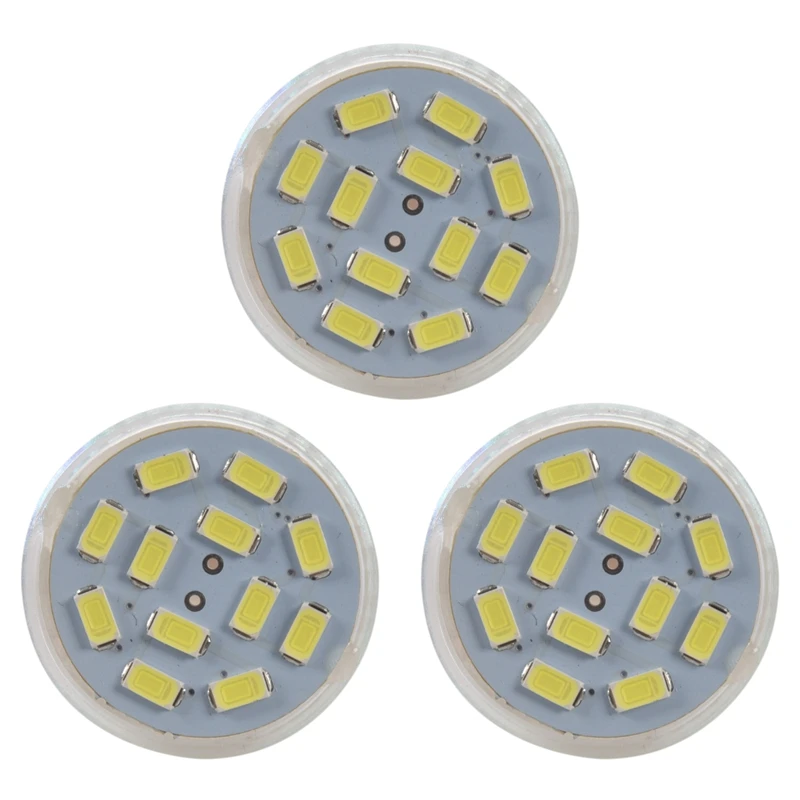 

3X 6W GU4(MR11) LED Spotlight MR11 12 SMD 5730 570 Lm DC 12V, White