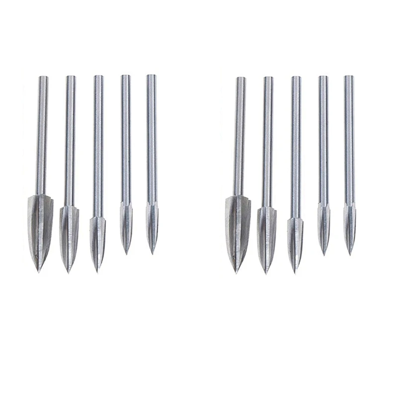 10PCS Wood Carving And Engraving Drill Accessories Bit Universal Fitment For Rotary Tools
10PCS Wood Carving And Engraving Drill Accessories Bit Universal Fitment For Rotary Tools