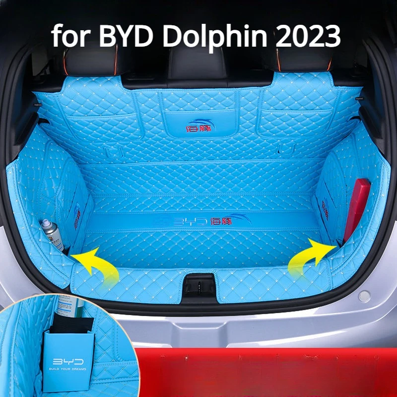 Для BYD Dolphin 2023 коврик для багажника автомобиля, полностью объемный кожаный коврик для багажника, водонепроницаемый коврик для груза, защитный коврик, товары для салона автомобиля
Для BYD Dolphin 2023 коврик для багажника автомобиля, полностью объемный кожаный коврик для багажника, водонепроницаемый коврик для груза, защитный коврик, товары для салона автомобиля
