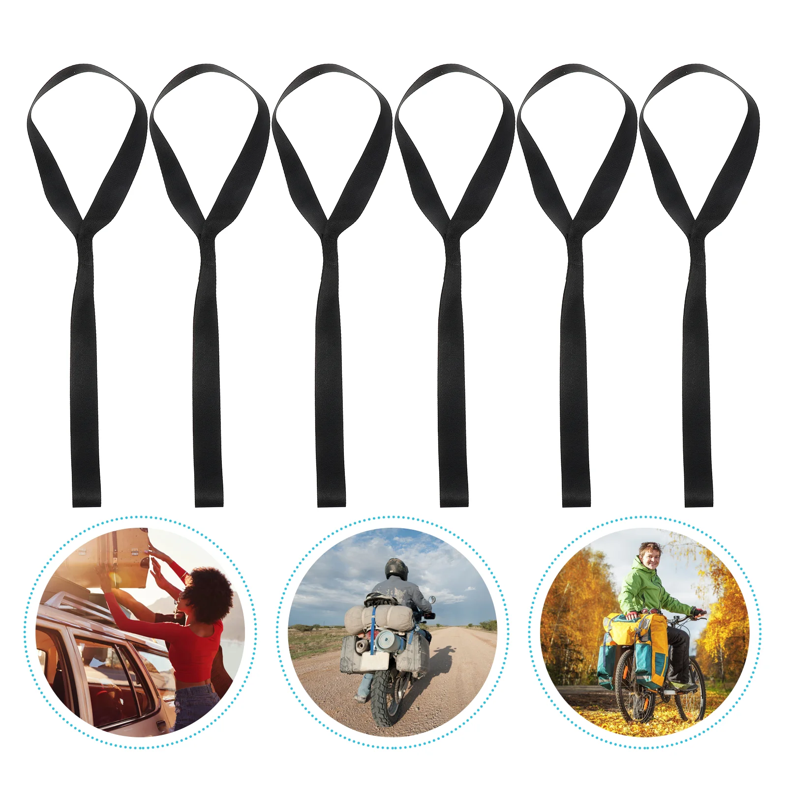 6pcs Heavy Duty Tie Down Loops Soft Securing Trailering Heavy Duty of Motorcycles Scooters Loops
6pcs Heavy Duty Tie Down Loops Soft Securing Trailering Heavy Duty of Motorcycles Scooters Loops