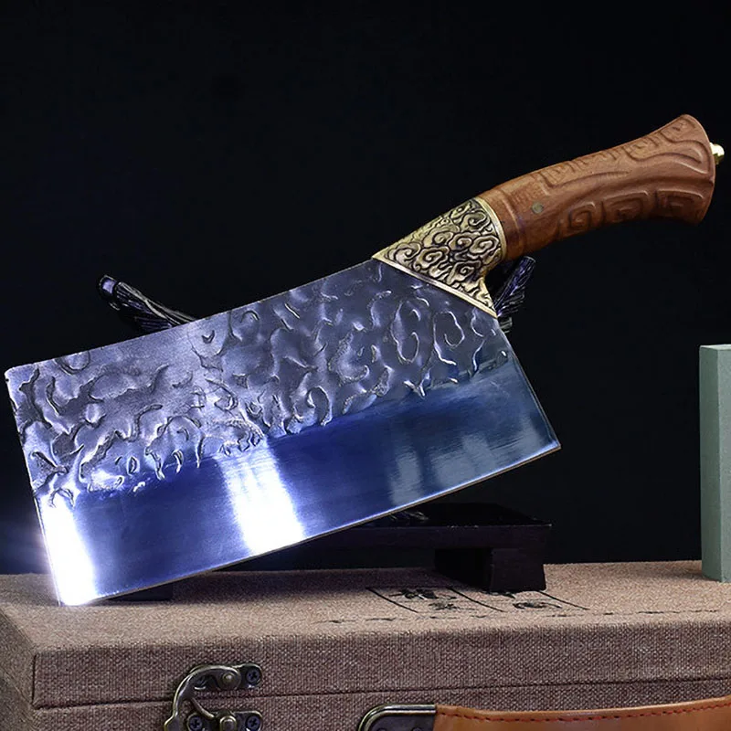 Longquan Kitchen Knife Handmade Forge 7Cr17MoV Steel 9 Inch Slicing Cleaver Chopper Hot Knife Cutter Bone Meat And Poultry Tools
Longquan Kitchen Knife Handmade Forge 7Cr17MoV Steel 9 Inch Slicing Cleaver Chopper Hot Knife Cutter Bone Meat And Poultry Tools