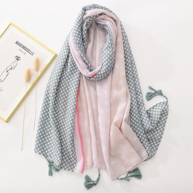 Women cotton linen Scarf bohemia dot Print Hijab Shawls and Wraps Long Tassel Female Foulard 2022 New Designer Bandana Pashmina
Women cotton linen Scarf bohemia dot Print Hijab Shawls and Wraps Long Tassel Female Foulard 2022 New Designer Bandana Pashmina