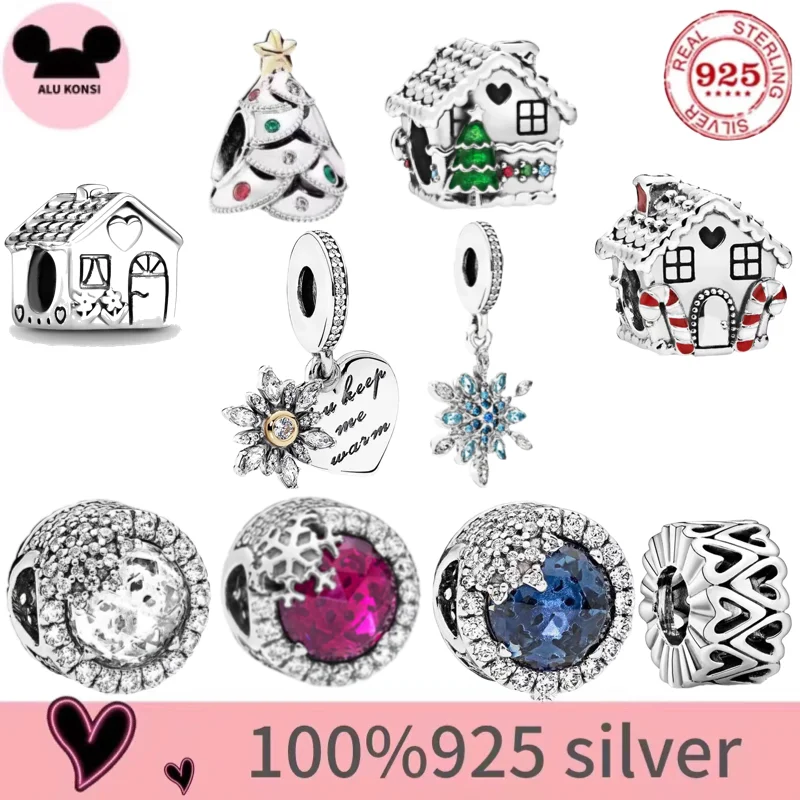 Hot sale Snowflake House Charm Beads fit the original Pan Bracelet 100%925 sterling silver DIY jewelry making gift for women
Hot sale Snowflake House Charm Beads fit the original Pan Bracelet 100%925 sterling silver DIY jewelry making gift for women
