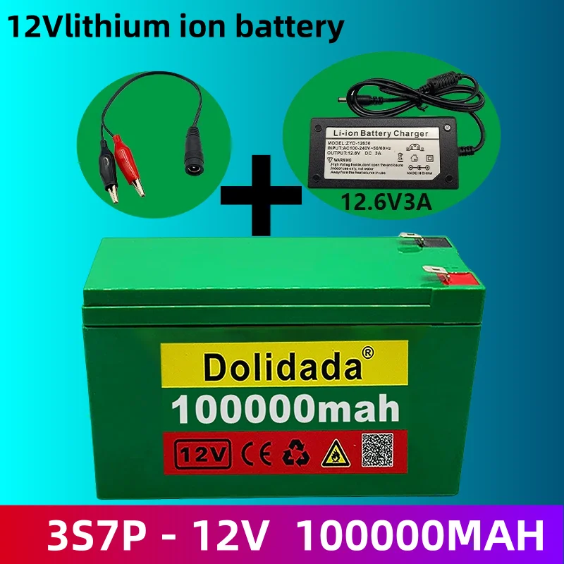Lifepo4 12V 3s7p lithium ion battery 100Ah, suitable for agricultural spray, outdoor lighting, storage battery with BMS+charger
Lifepo4 12V 3s7p lithium ion battery 100Ah, suitable for agricultural spray, outdoor lighting, storage battery with BMS+charger