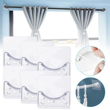 High Quality 6 Pcs Adhesive Shower Curtain Rod Holder No Drilling Transparent Rod Mount Retainer with Strong Adhesive Bathroom
High Quality 6 Pcs Adhesive Shower Curtain Rod Holder No Drilling Transparent Rod Mount Retainer with Strong Adhesive Bathroom