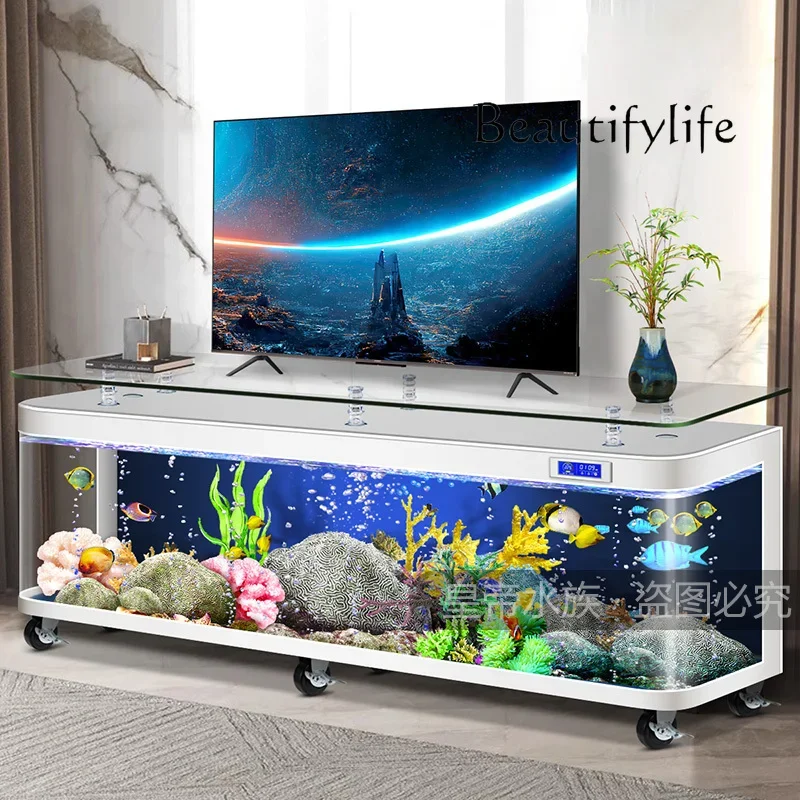 Coffee Table TV Cabinet Fish Tank Hot Bending Integrated Molding Living Room New Large Floor Aquarium
Coffee Table TV Cabinet Fish Tank Hot Bending Integrated Molding Living Room New Large Floor Aquarium