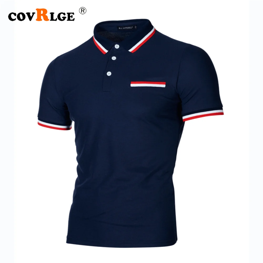 Covrlge New Men's Neckline Splicing Short-sleeved T-shirt Summer Slim Fit Casual Poloshirt for Men Breathable Top Male MTP228
Covrlge New Men's Neckline Splicing Short-sleeved T-shirt Summer Slim Fit Casual Poloshirt for Men Breathable Top Male MTP228