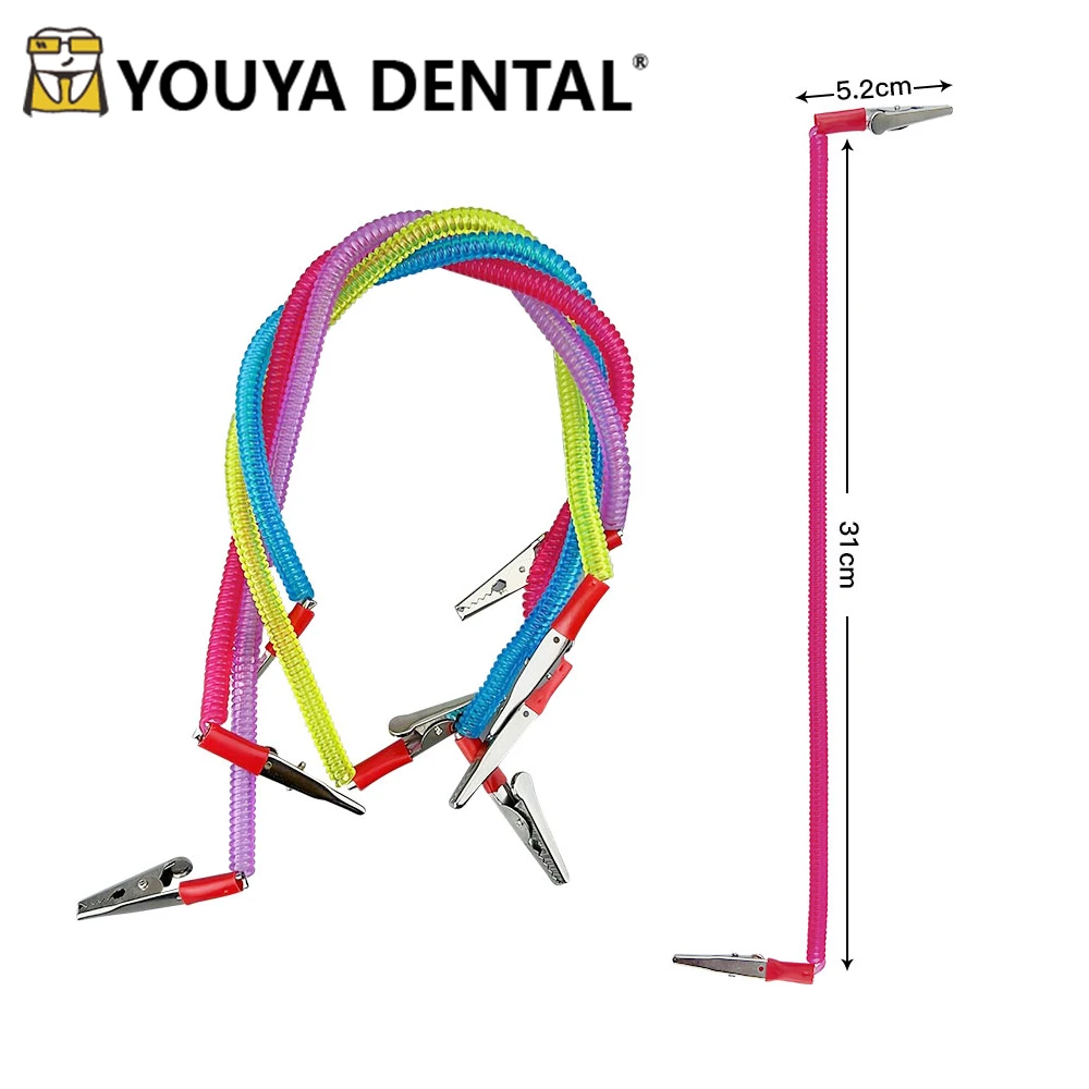 Dental Patient Bib Clips Chains Coil Napkin Holder Elastic Dental Bib Clip Dentistry Material Dentist Tools
Dental Patient Bib Clips Chains Coil Napkin Holder Elastic Dental Bib Clip Dentistry Material Dentist Tools