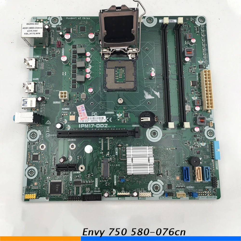 

High Quality for HP IPM17-DD2 862992-002 862992-602 H170 Desktop Mainboard Envy 750 580-076cn