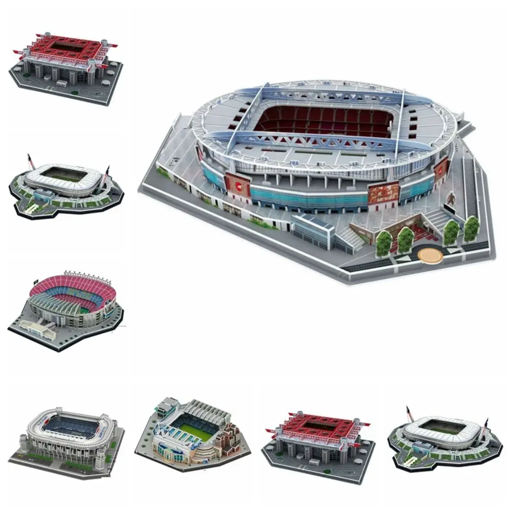 

DIY Large Football Stadiums Handmade Model Paper 3D Soccer Stadium Puzzle Manchester Stadium Assemble Birthday Gifts