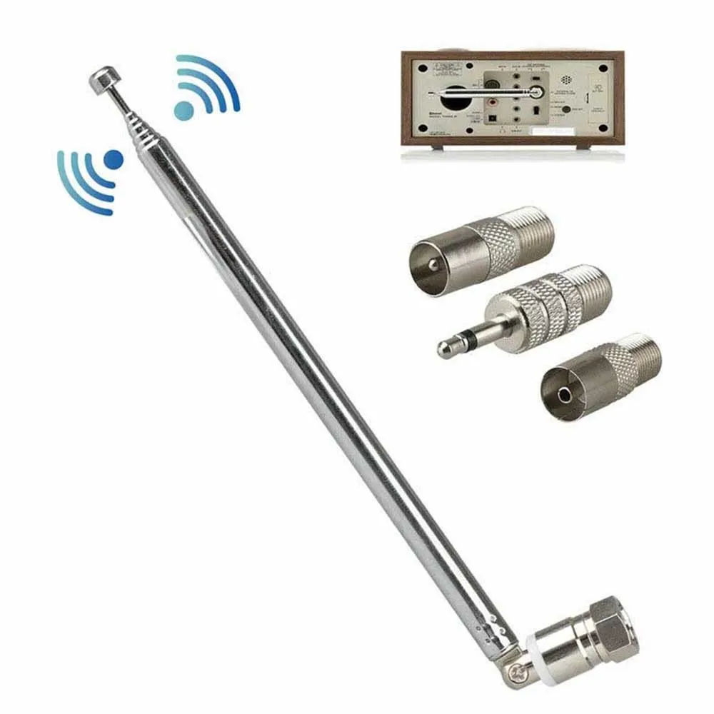 1 pcs Adapter HiFi AV Receiver Mini System Radio Antenna Telescopic DAB FM Aerial W 3 Adapter Connector Radio Accessories
1 pcs Adapter HiFi AV Receiver Mini System Radio Antenna Telescopic DAB FM Aerial W 3 Adapter Connector Radio Accessories