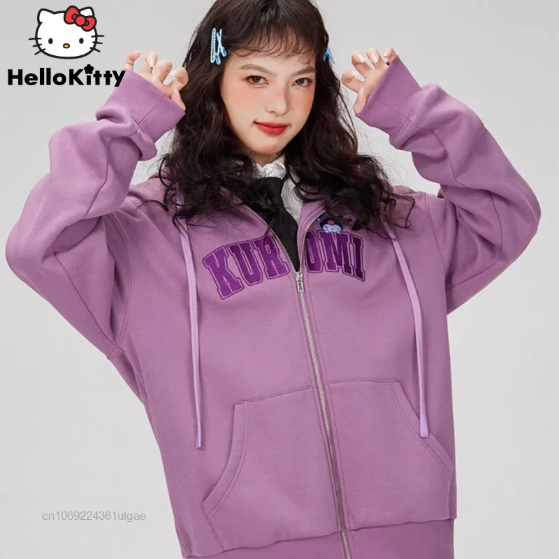 Sanrio Loose Zipper Hoodies Y2k Trend Clothes Women New Design Soft Autumn Coat Cartoon Kuromi Melody Tops Aesthetic Sweatshirts
Sanrio Loose Zipper Hoodies Y2k Trend Clothes Women New Design Soft Autumn Coat Cartoon Kuromi Melody Tops Aesthetic Sweatshirts