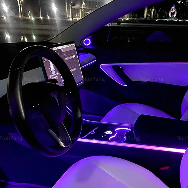 Car Coloful Atmosphere Led Light Rgb Ambient Ceiling Light For Tesla Model 3 SR+/Y 2020 2021 Ambient Lighting Kit
Car Coloful Atmosphere Led Light Rgb Ambient Ceiling Light For Tesla Model 3 SR+/Y 2020 2021 Ambient Lighting Kit