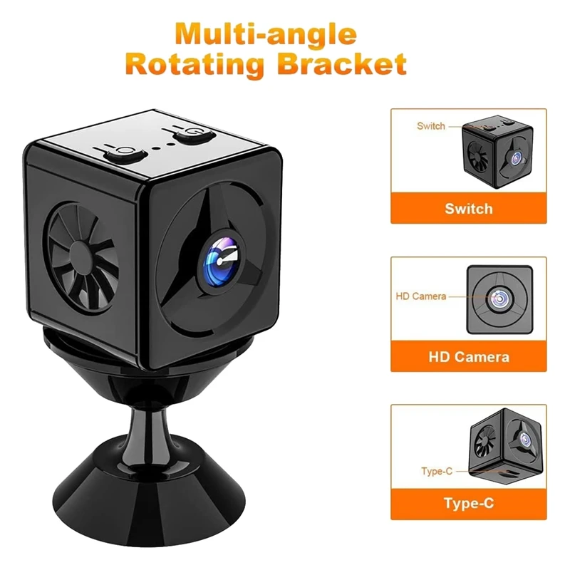 

Plastic Wireless Camera Magnetic Wifi Mini Nanny Cam Wireless Camera 720P With Motion Detection For Home Office Security