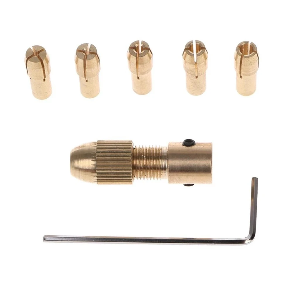 7Pcs 2mm Drill Chuck Electric Motor Shaft Mini Chuck Fixture Clamp 0.5-3.0mm To Drill Bit Driver Adaptor Drill Bits Adapter
7Pcs 2mm Drill Chuck Electric Motor Shaft Mini Chuck Fixture Clamp 0.5-3.0mm To Drill Bit Driver Adaptor Drill Bits Adapter