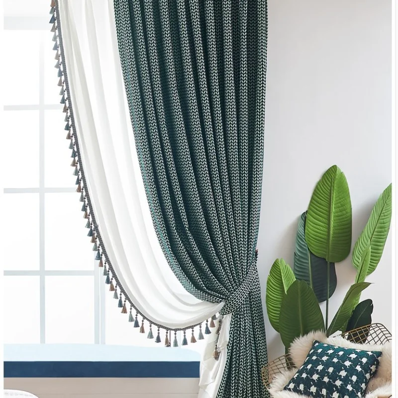 Modern and Minimalist Nordic Rural Style Curtains for Living Room Bedroom Printed Jacquard Chenille Curtain Blackout Curtains
Modern and Minimalist Nordic Rural Style Curtains for Living Room Bedroom Printed Jacquard Chenille Curtain Blackout Curtains
