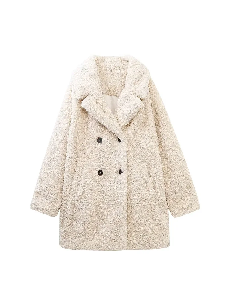 Women 2022 Autumn WinterNew Fashion Artificial Fur Effect Overcoat Coat Vintage Long Sleeve Female Outerwear Chic Tops
Women 2022 Autumn WinterNew Fashion Artificial Fur Effect Overcoat Coat Vintage Long Sleeve Female Outerwear Chic Tops